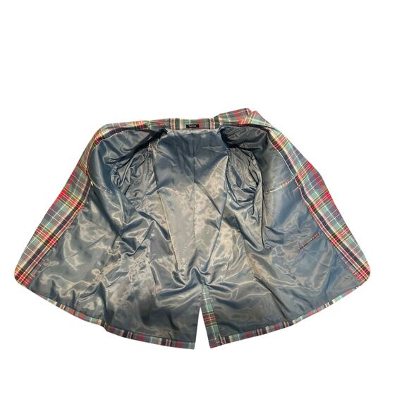 Saddlebred men’s plaid 2 button colorful blazer sport coat cotton men’s 44S - Picture 3 of 13